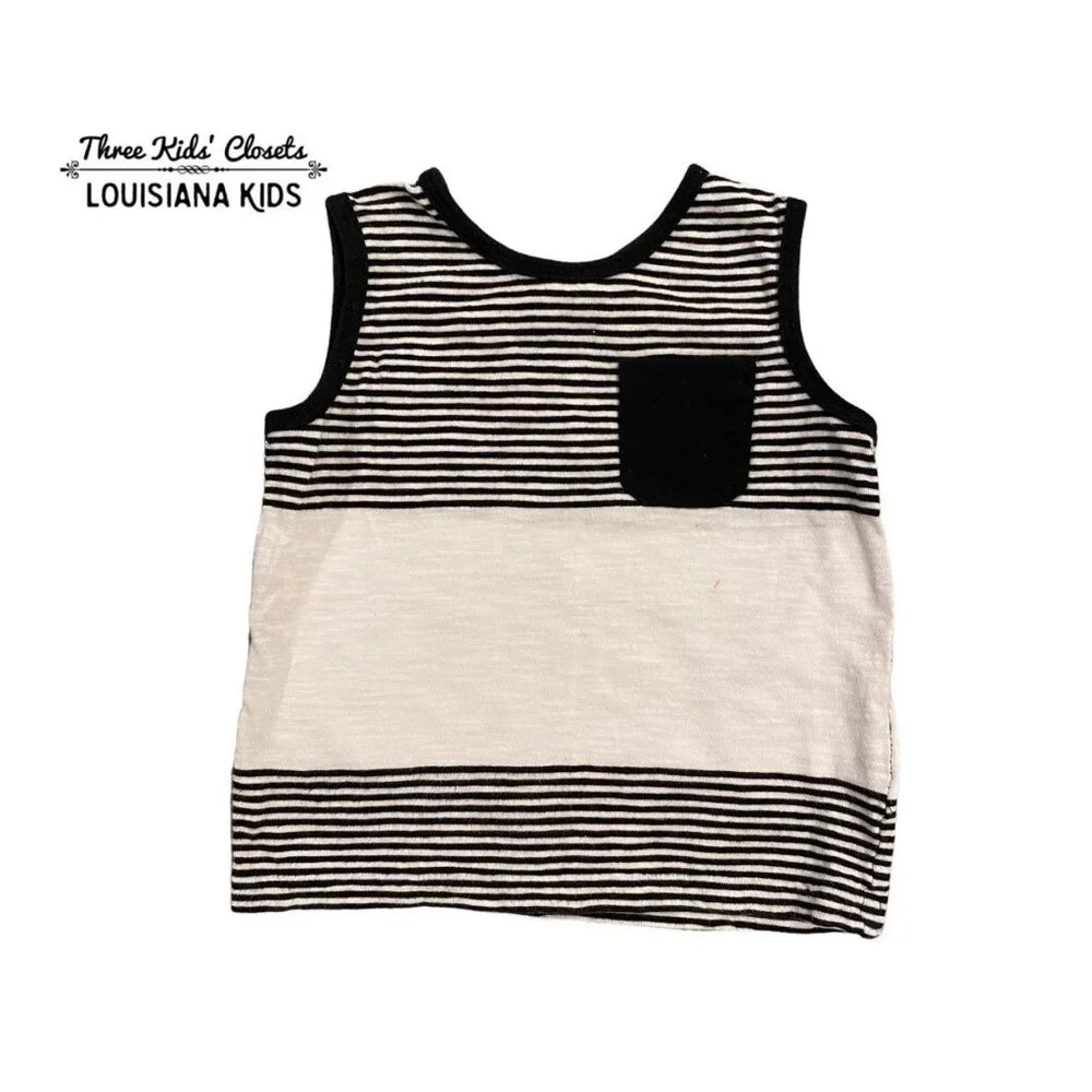 Old Navy 12-18m Striped Pocket Tank Top